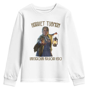 Harriet Tubman Youth Sweatshirt Underground Railroad Hero Black History Month Gift