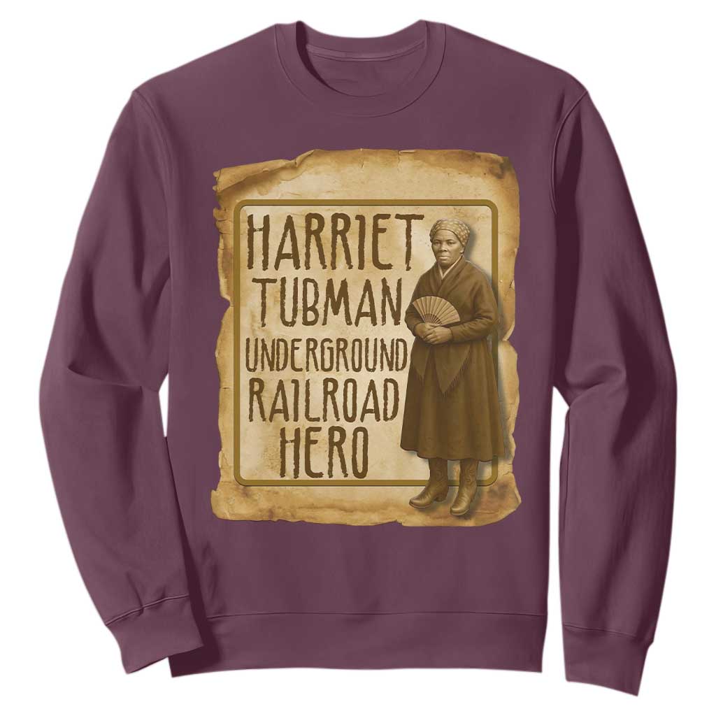 Underground Railroad Hero Harriet Tubman Sweatshirt Feminist History Gift
