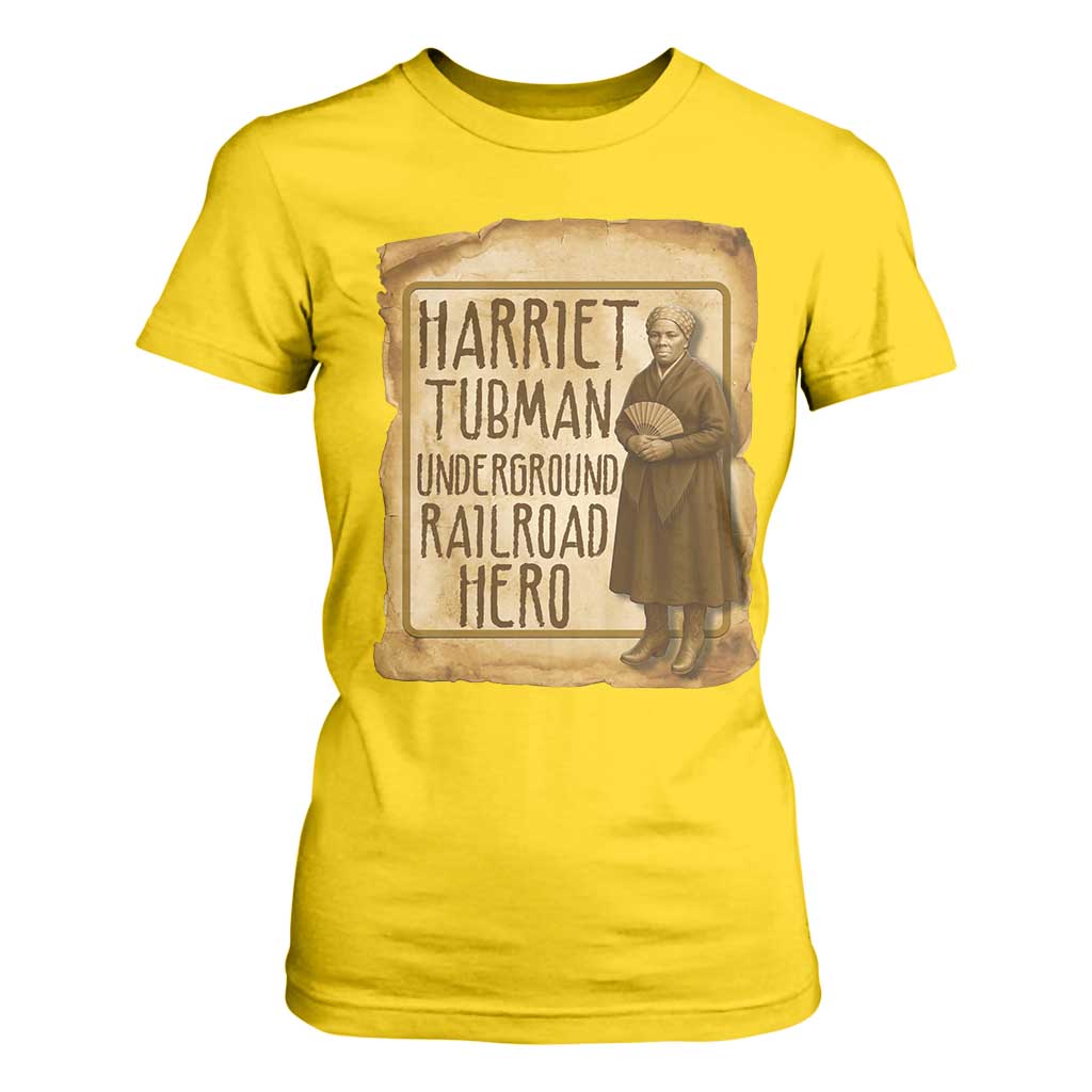 Underground Railroad Hero Harriet Tubman T Shirt For Women Feminist History Gift