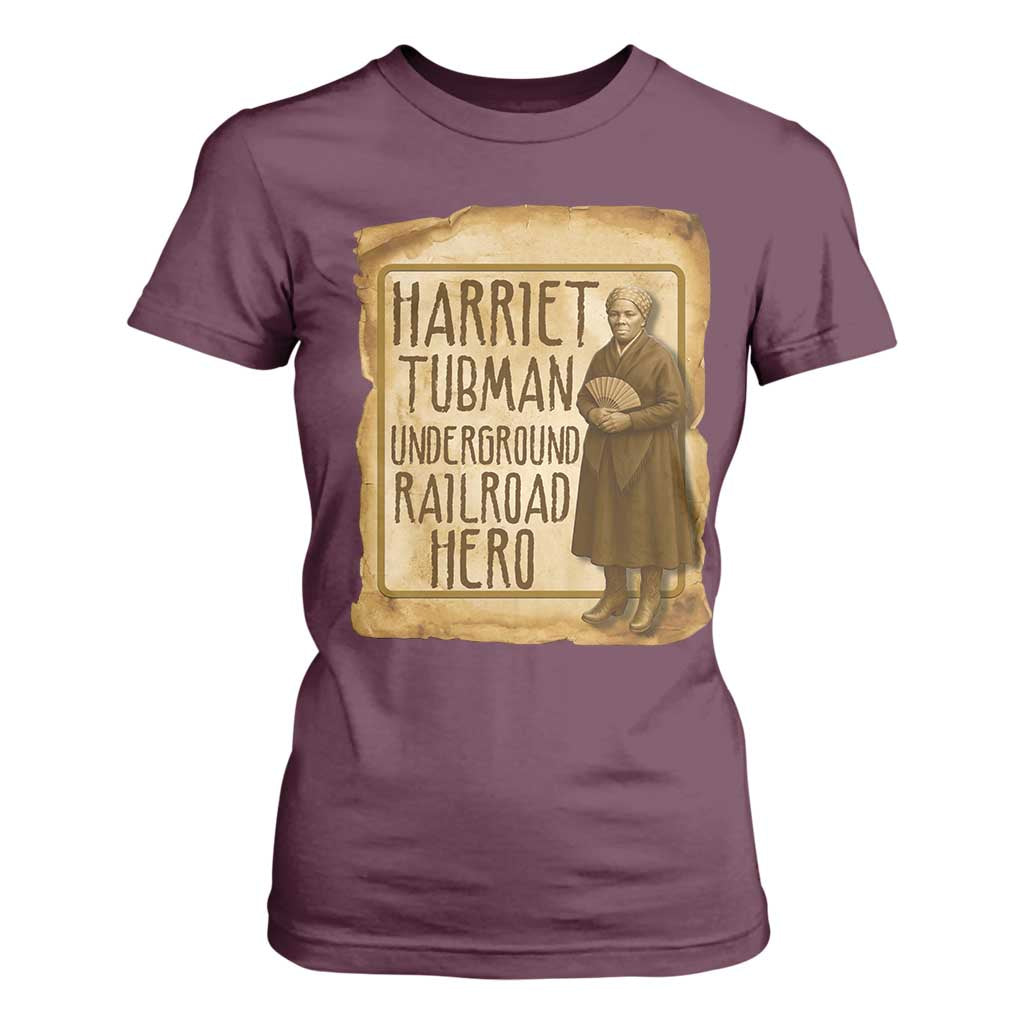 Underground Railroad Hero Harriet Tubman T Shirt For Women Feminist History Gift