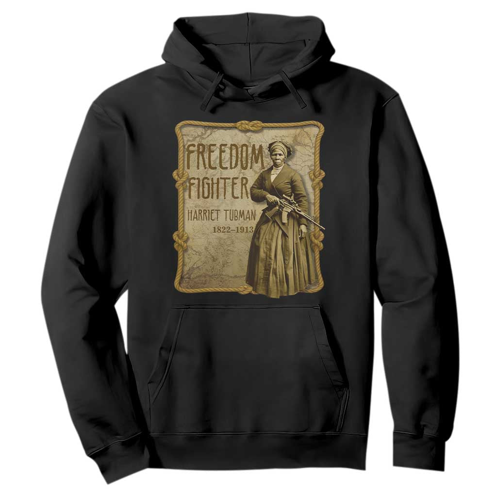 Harriet Tubman Freedom Fighter Hoodie Feminist History Gift
