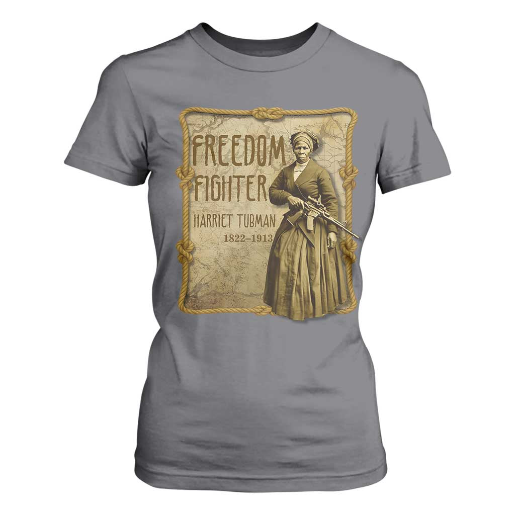 Harriet Tubman Freedom Fighter T Shirt For Women Feminist History Gift