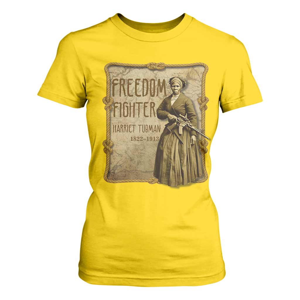 Harriet Tubman Freedom Fighter T Shirt For Women Feminist History Gift