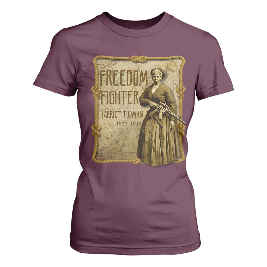 Harriet Tubman Freedom Fighter T Shirt For Women Feminist History Gift