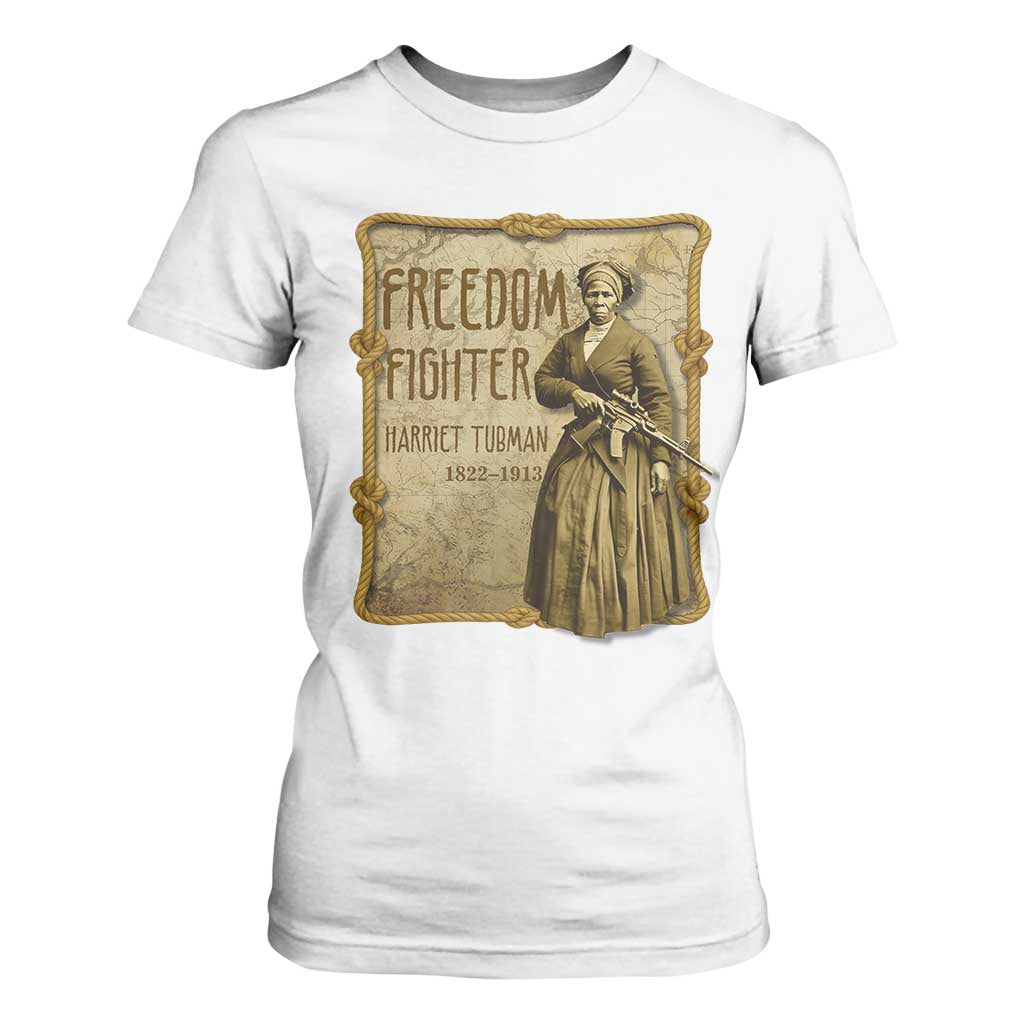Harriet Tubman Freedom Fighter T Shirt For Women Feminist History Gift