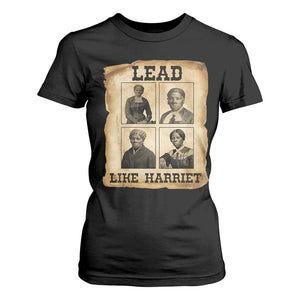Vintage Harriet Tubman Poster T Shirt For Women Lead Like Harriet