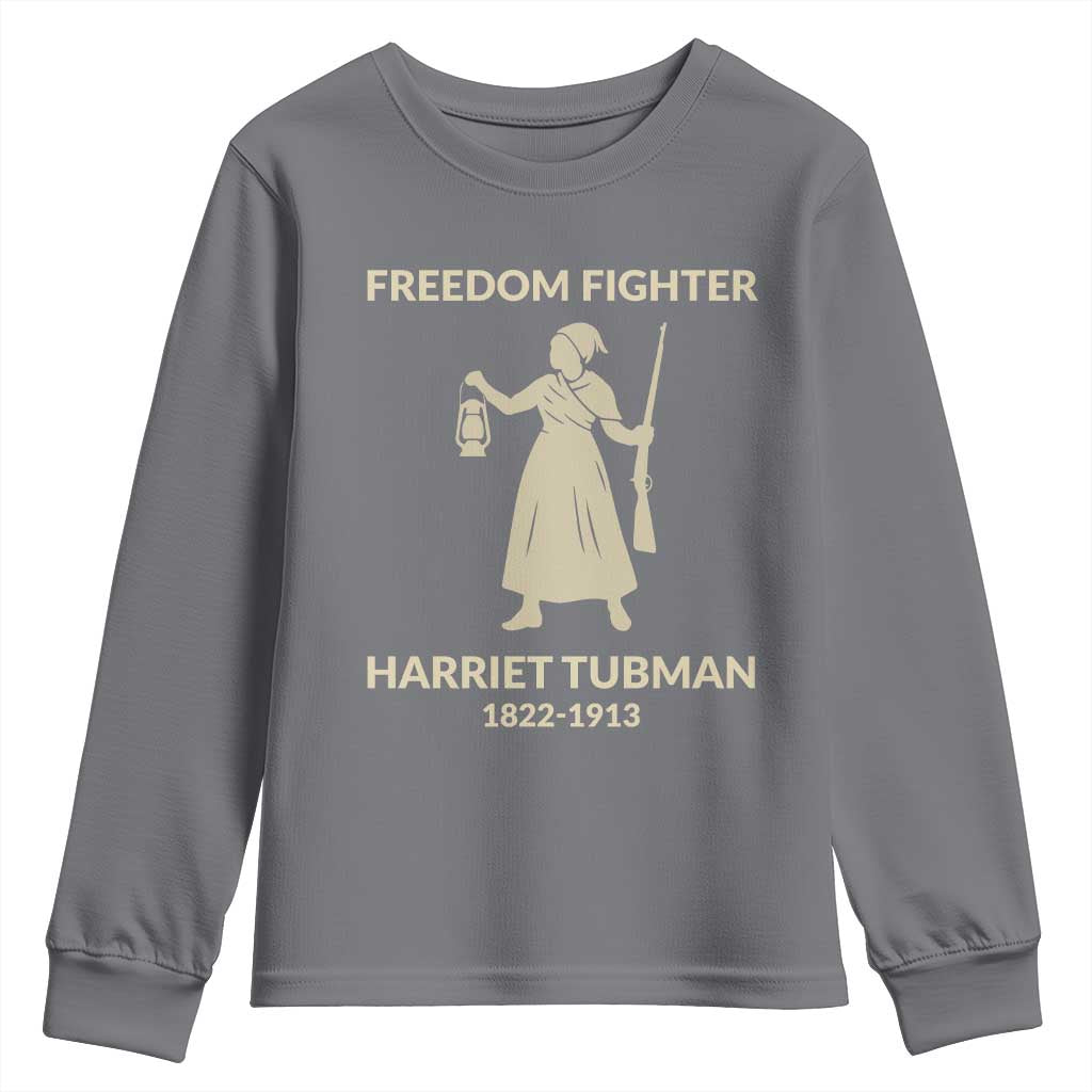 Harriet Tubman Freedom Fighter Youth Sweatshirt History Lover Gift