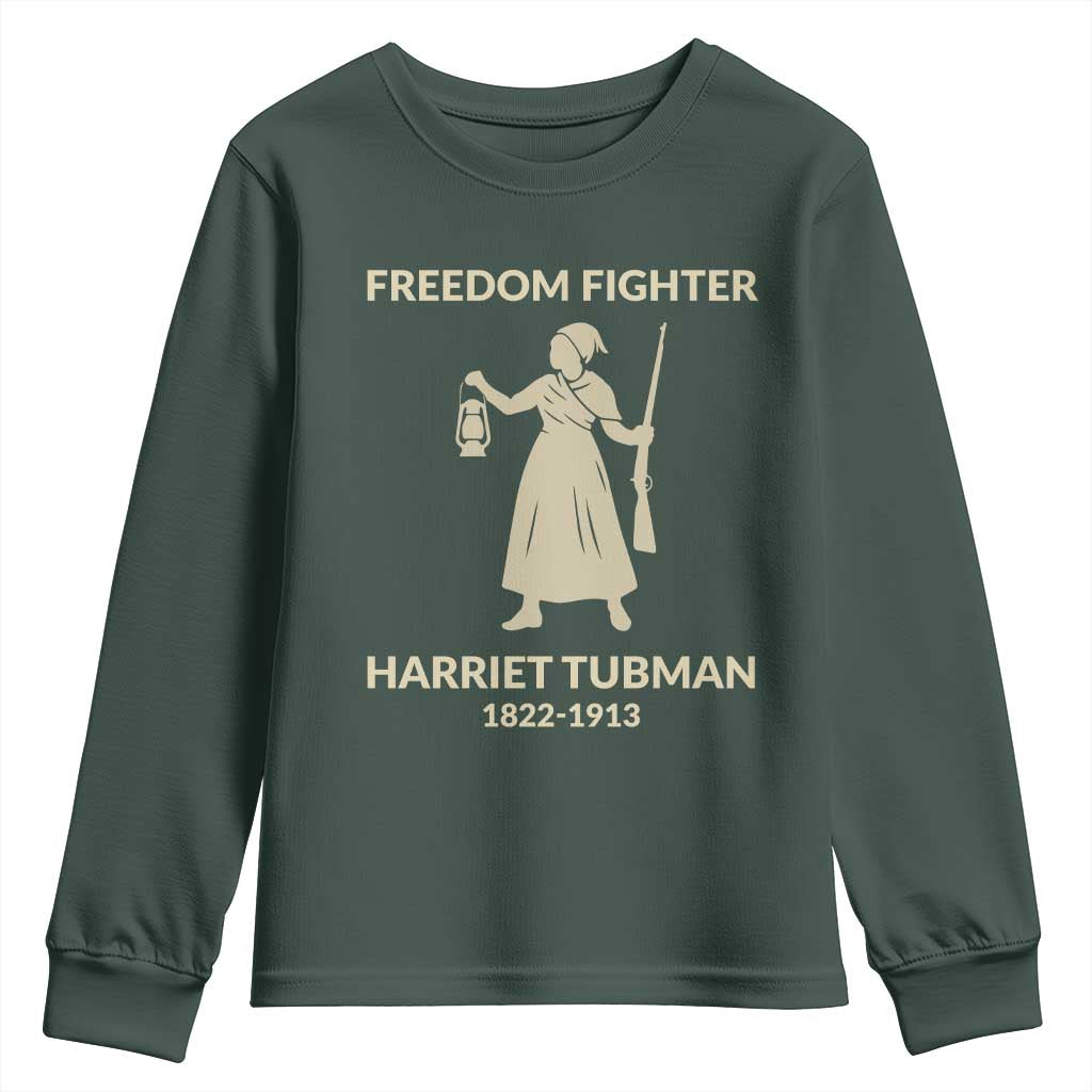 Harriet Tubman Freedom Fighter Youth Sweatshirt History Lover Gift