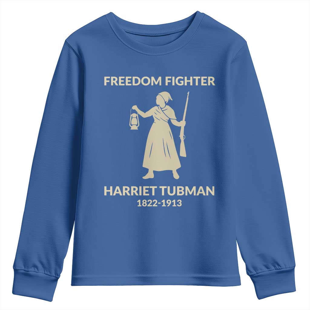 Harriet Tubman Freedom Fighter Youth Sweatshirt History Lover Gift