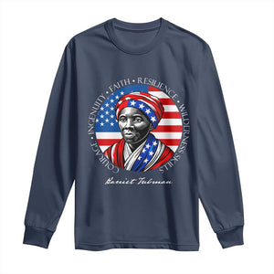 Harriet Tubman Patriotic Long Sleeve Shirt Black History Month Gift