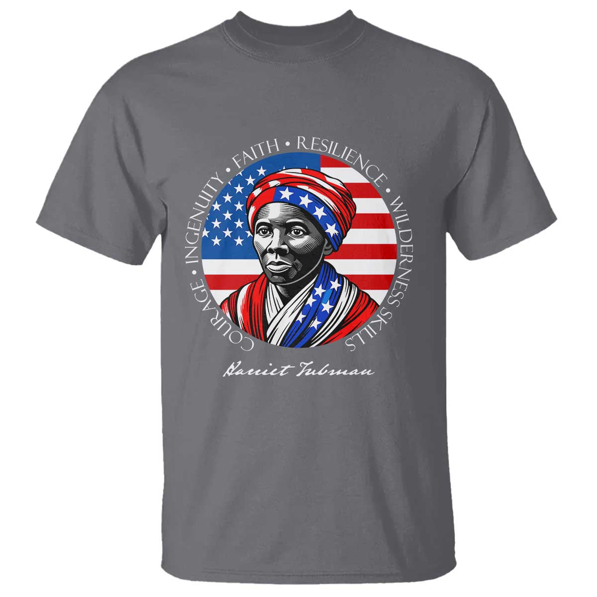 Harriet Tubman Patriotic T Shirt Black History Month Gift