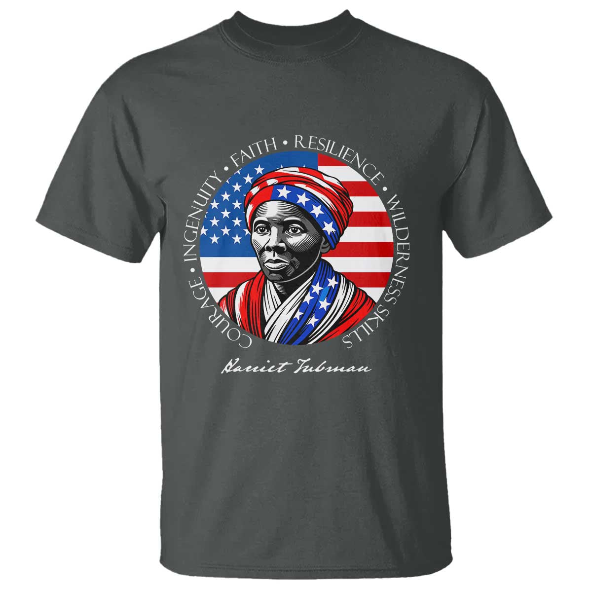 Harriet Tubman Patriotic T Shirt Black History Month Gift