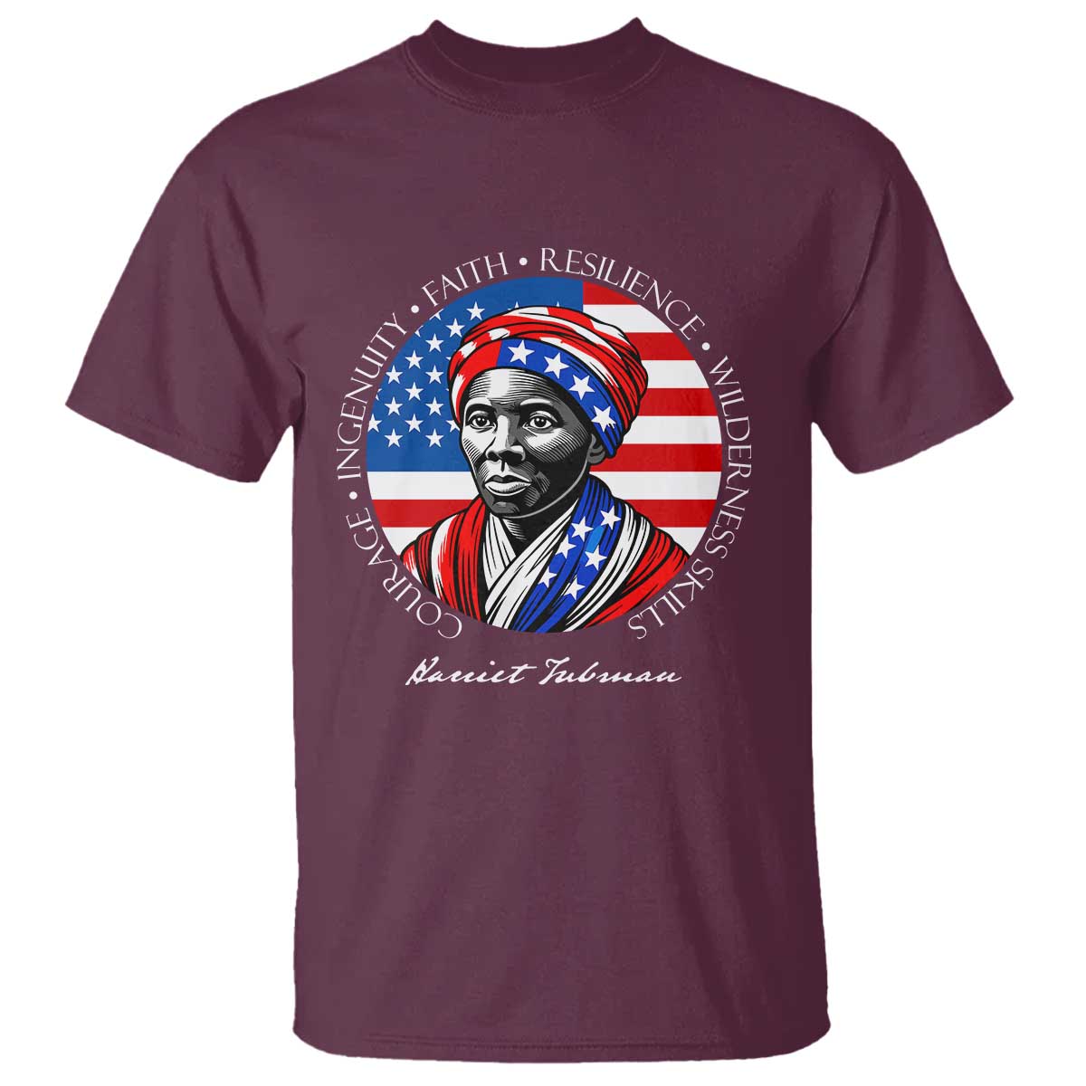 Harriet Tubman Patriotic T Shirt Black History Month Gift