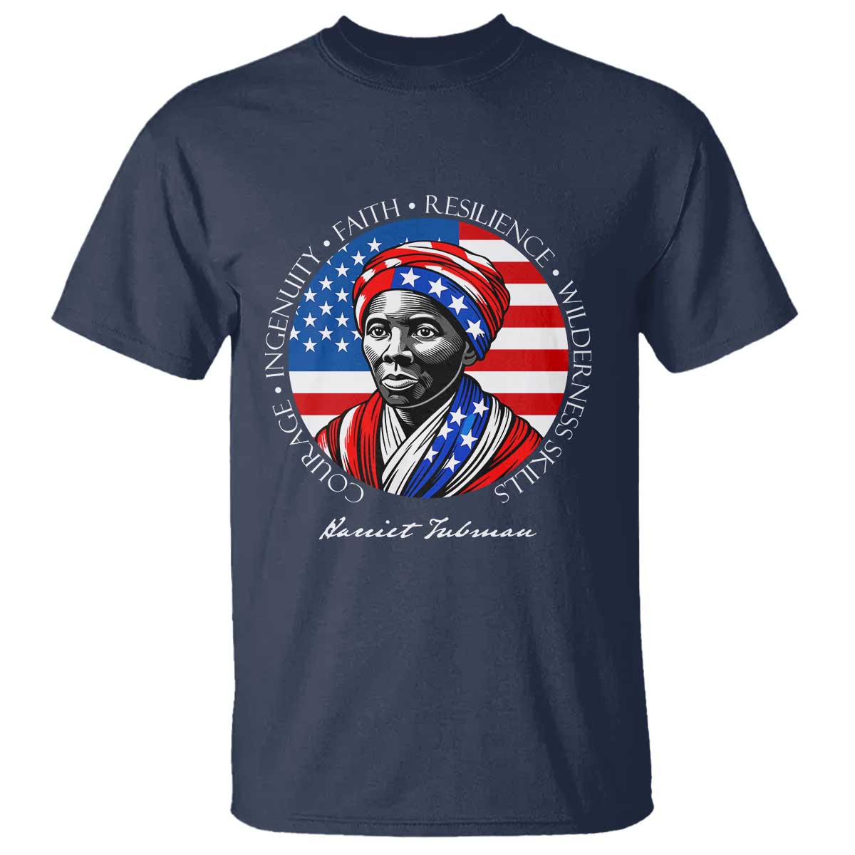 Harriet Tubman Patriotic T Shirt Black History Month Gift