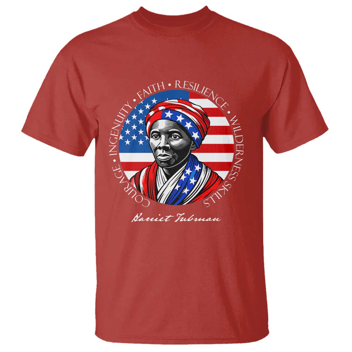 Harriet Tubman Patriotic T Shirt Black History Month Gift