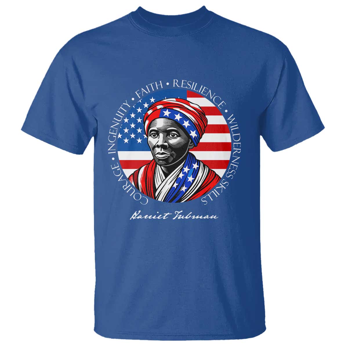Harriet Tubman Patriotic T Shirt Black History Month Gift