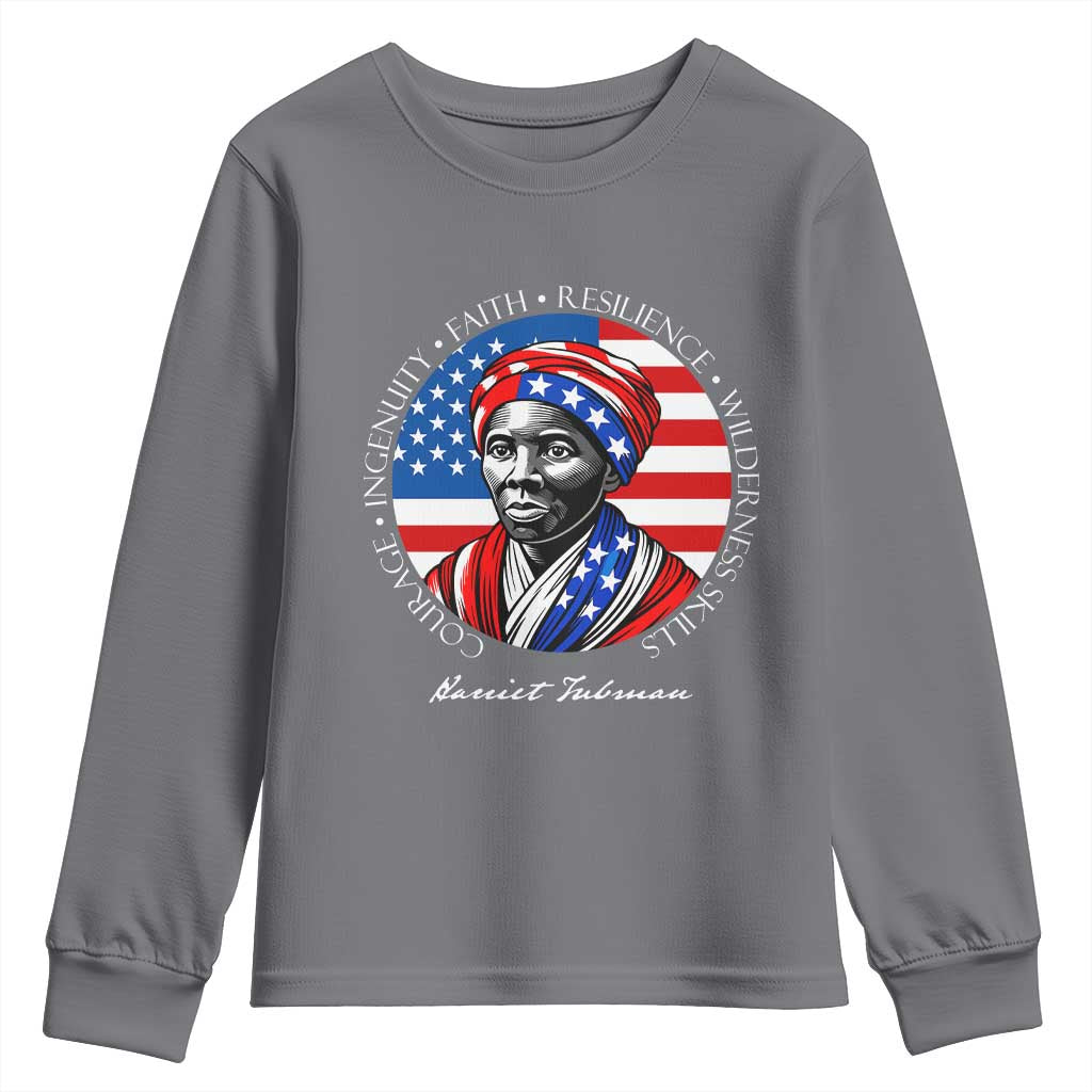 Harriet Tubman Patriotic Youth Sweatshirt Black History Month Gift