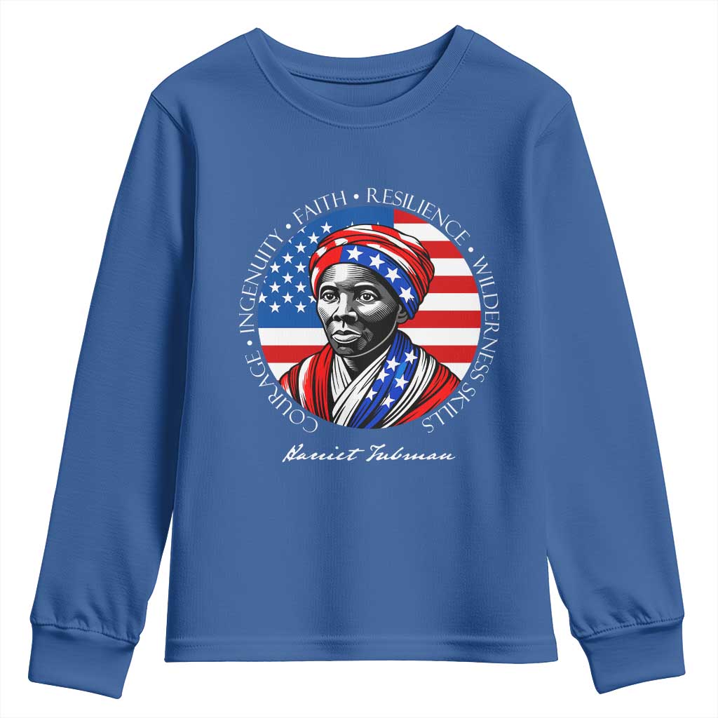Harriet Tubman Patriotic Youth Sweatshirt Black History Month Gift