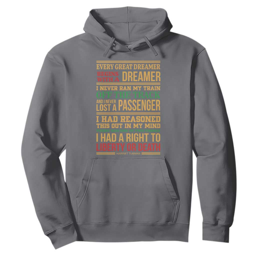 Harriet Tubman Powerful Quote Hoodie Strong Black Women Pride