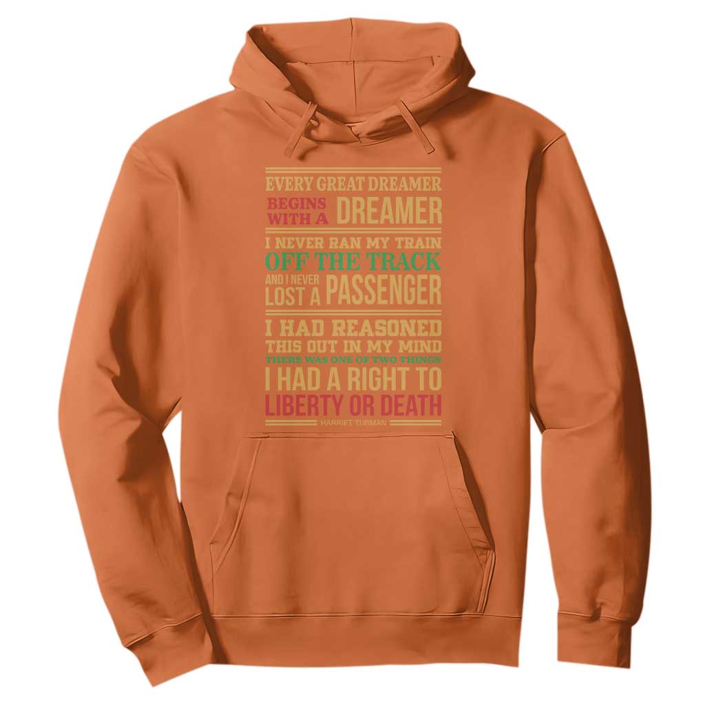 Harriet Tubman Powerful Quote Hoodie Strong Black Women Pride