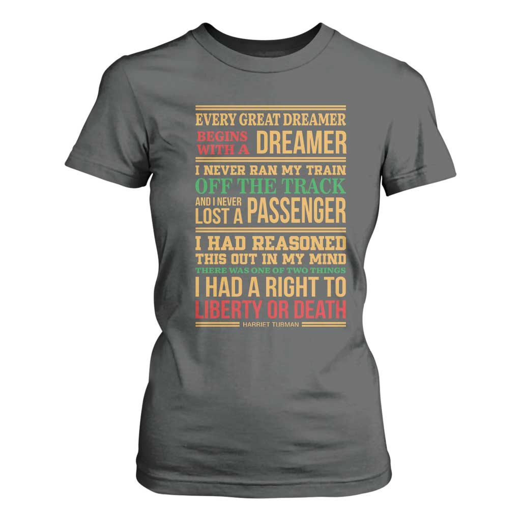 Harriet Tubman Powerful Quote T Shirt For Women Strong Black Women Pride