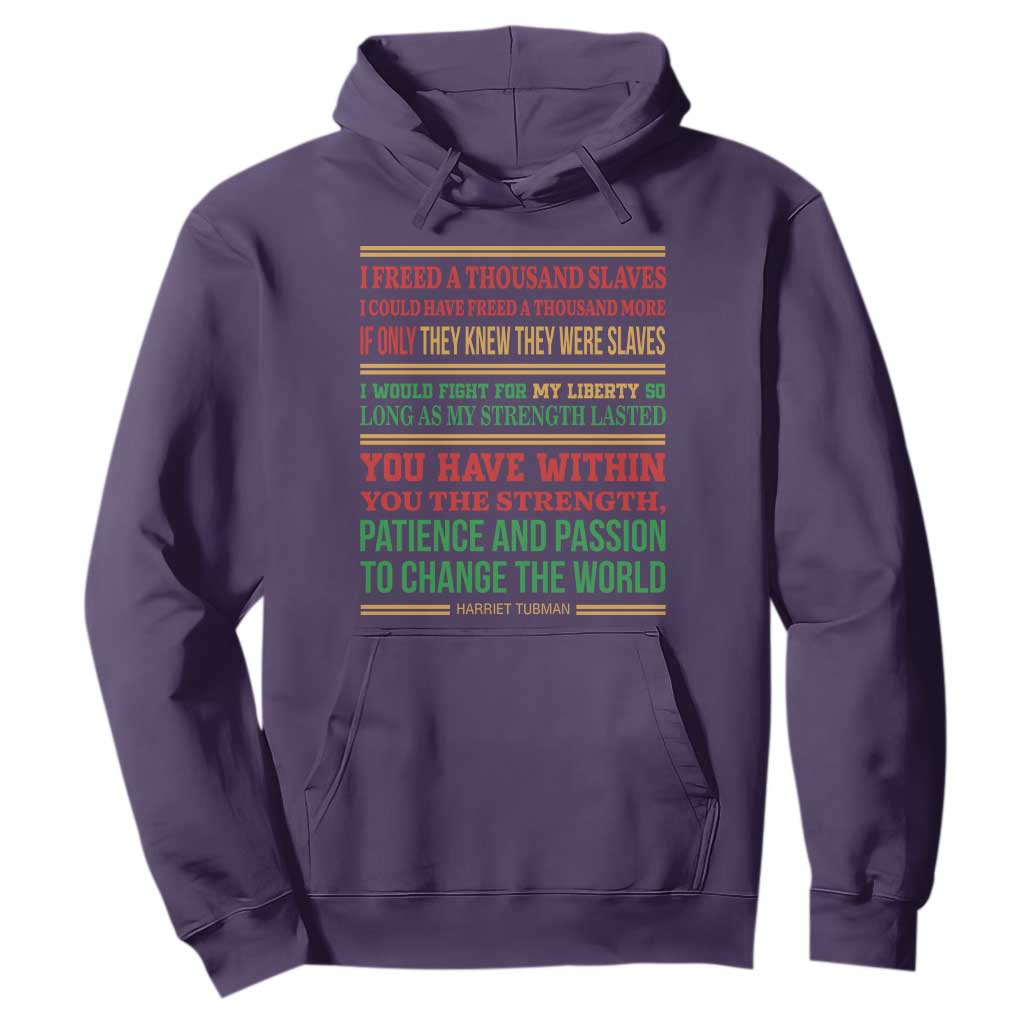 Harriet Tubman Powerful Quote Hoodie Female Empowerment History Gift