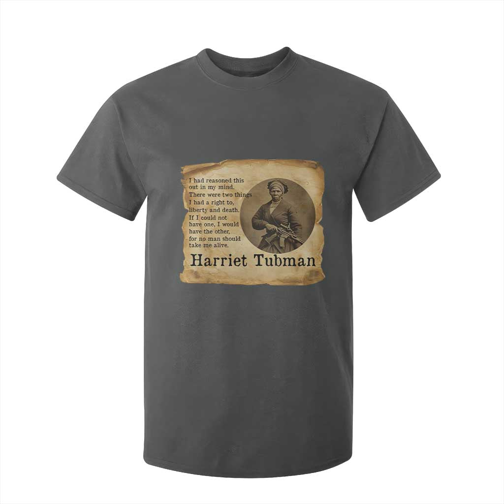 Harriet Tubman Quote T Shirt For Kid Liberty Or Death Empowerment Gift