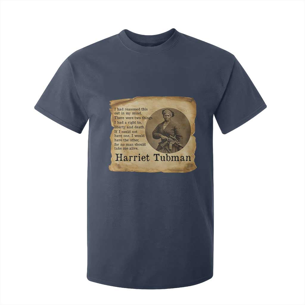 Harriet Tubman Quote T Shirt For Kid Liberty Or Death Empowerment Gift