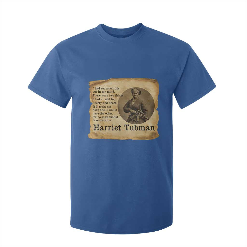 Harriet Tubman Quote T Shirt For Kid Liberty Or Death Empowerment Gift