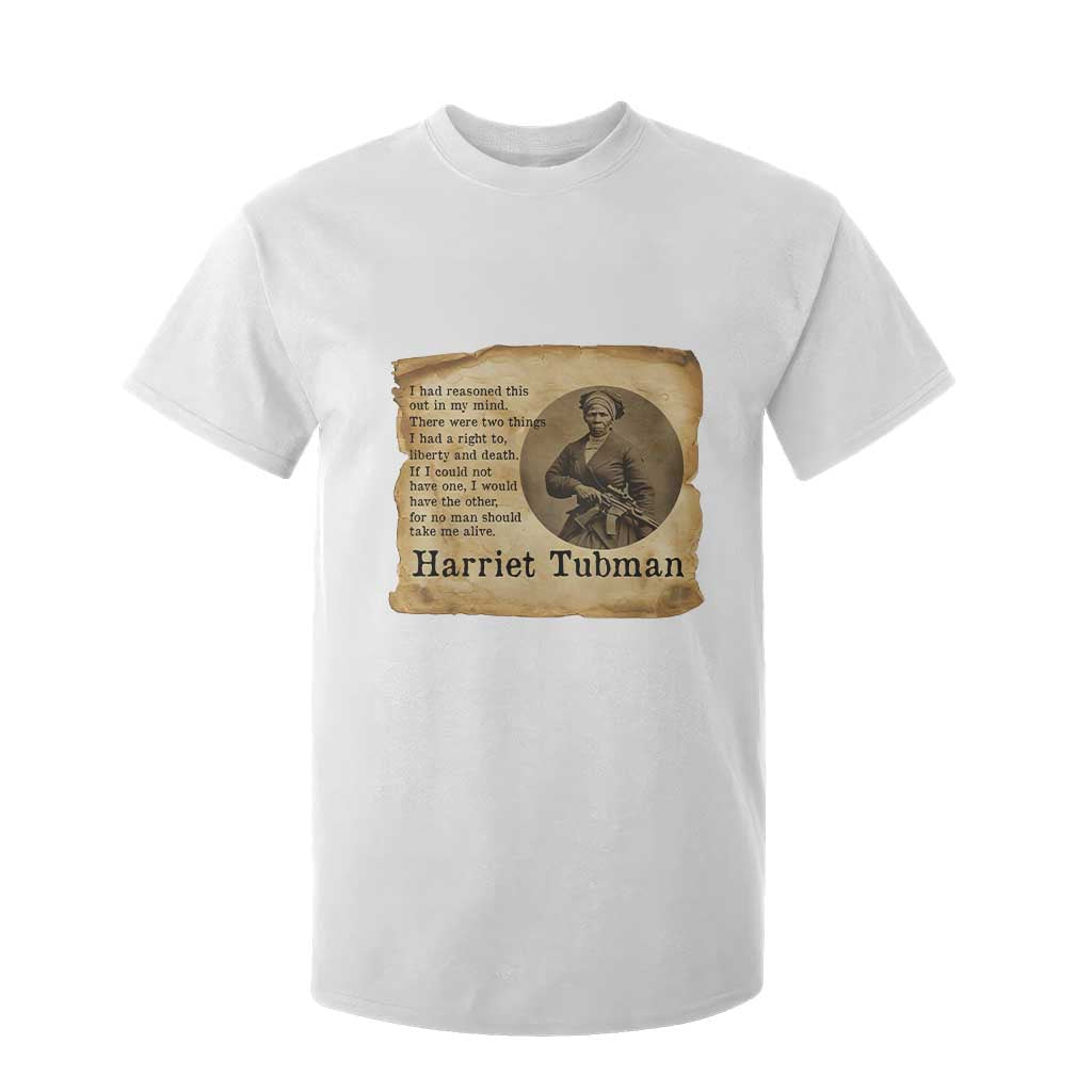 Harriet Tubman Quote T Shirt For Kid Liberty Or Death Empowerment Gift