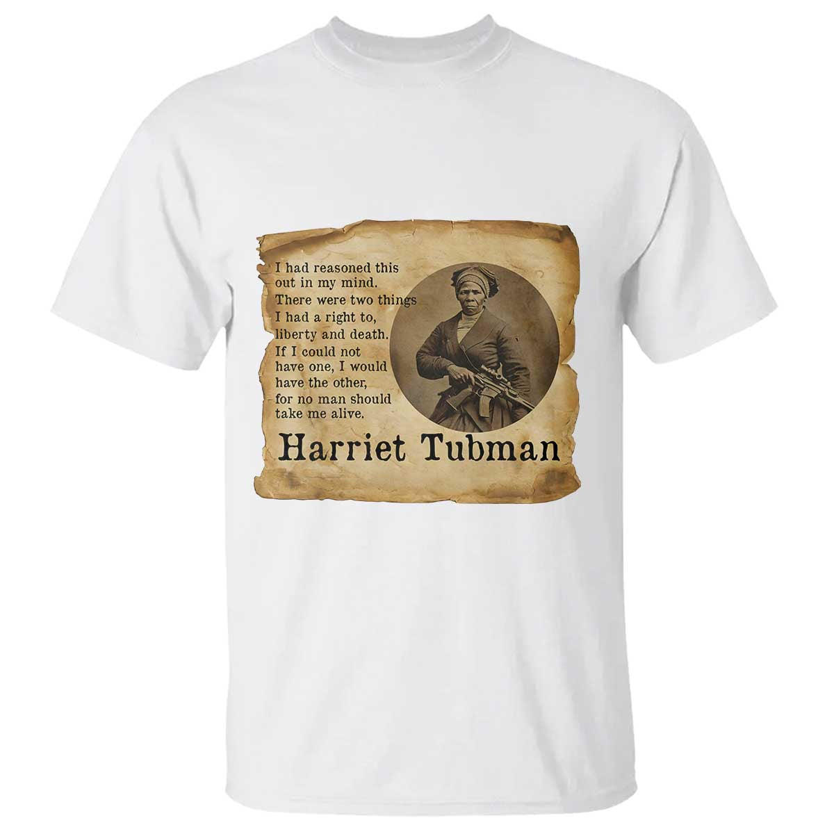 Harriet Tubman Quote T Shirt Liberty Or Death Empowerment Gift