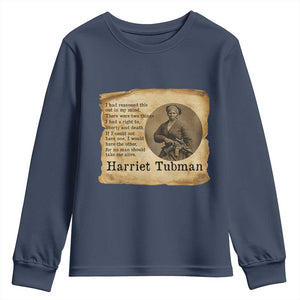 Harriet Tubman Quote Youth Sweatshirt Liberty Or Death Empowerment Gift