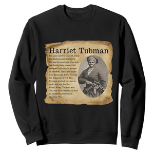 Vintage Harriet Tubman Poster Sweatshirt Female Empowerment History Gift