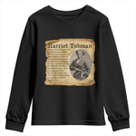 Vintage Harriet Tubman Poster Youth Sweatshirt Female Empowerment History Gift