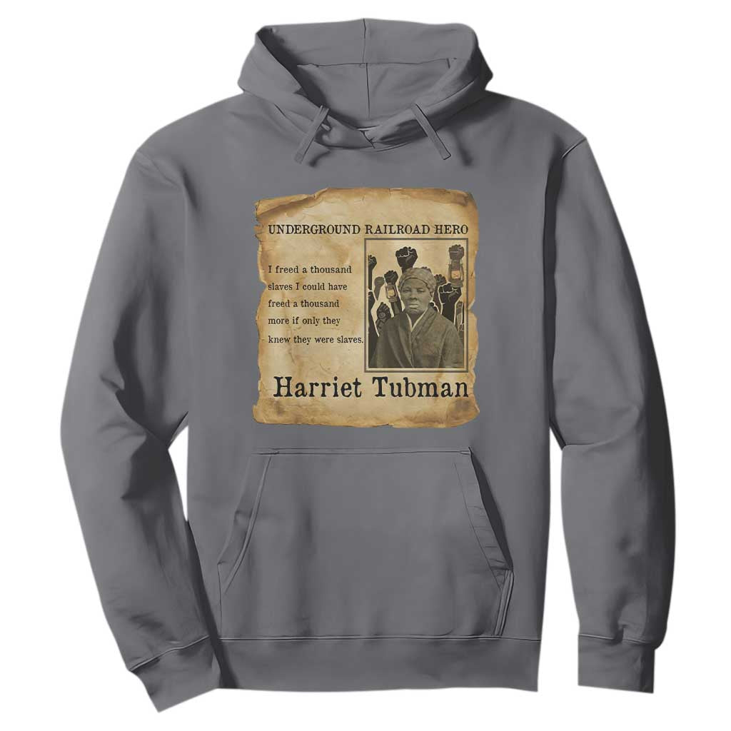 Harriet Tubman Quote Hoodie I Freed A Thousand People Vintage Poster