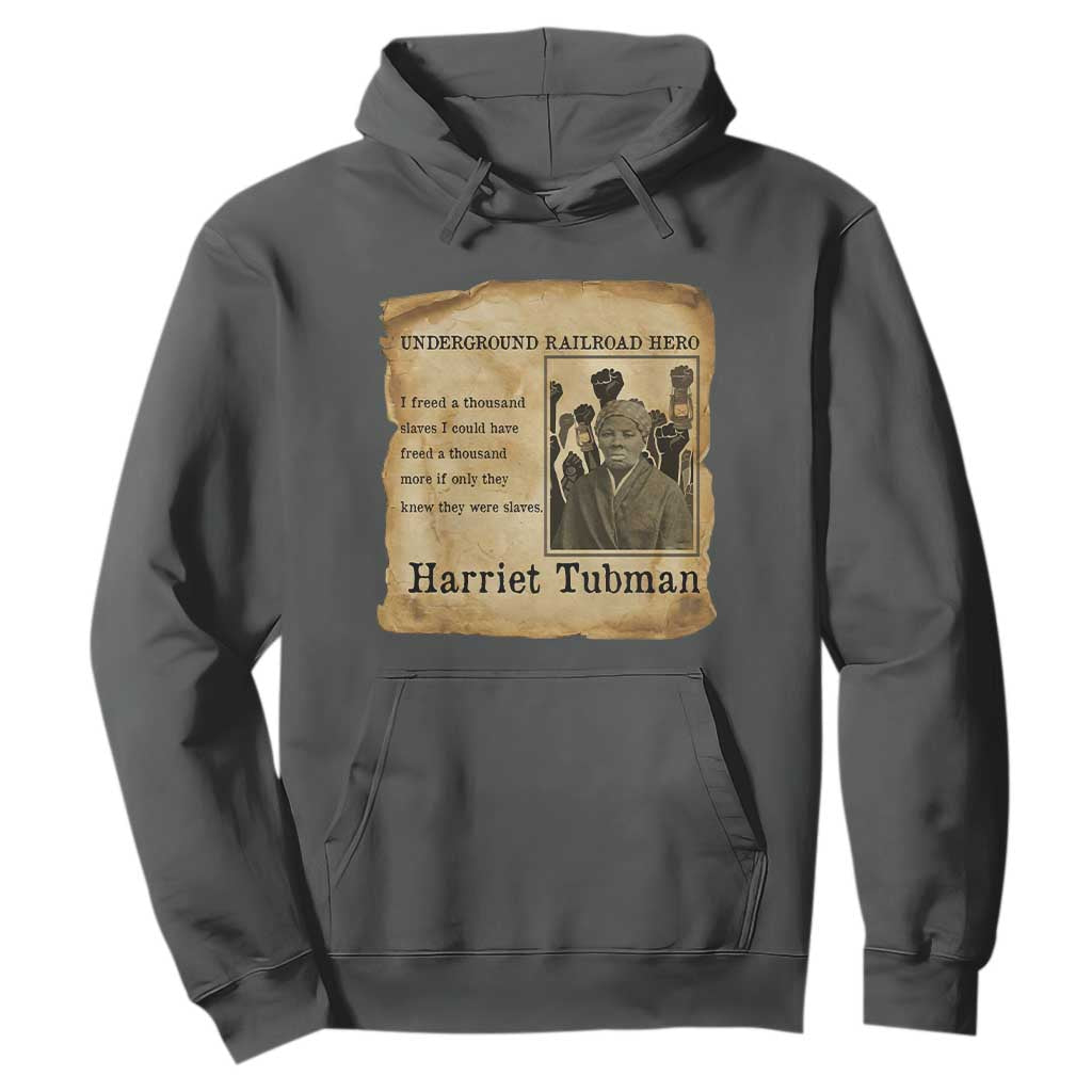 Harriet Tubman Quote Hoodie I Freed A Thousand People Vintage Poster