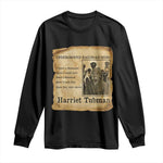 Harriet Tubman Quote Long Sleeve Shirt I Freed A Thousand People Vintage Poster