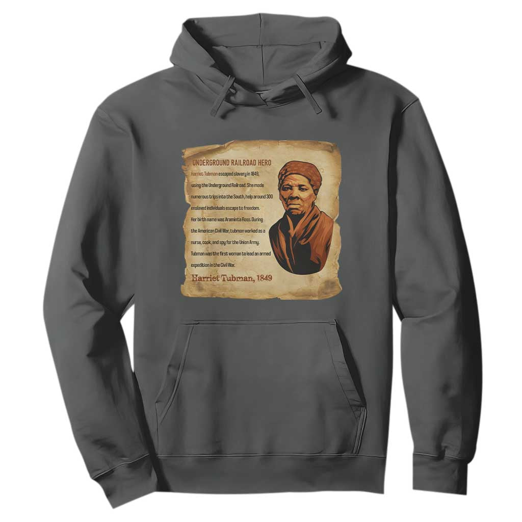 Harriet Tubman Hoodie Black American Hero Underground Railroad