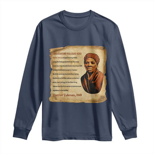 Harriet Tubman Long Sleeve Shirt Black American Hero Underground Railroad