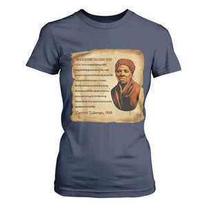 Harriet Tubman T Shirt For Women Black American Hero Underground Railroad