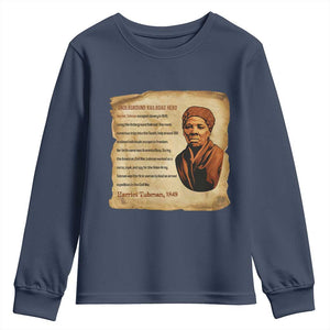 Harriet Tubman Youth Sweatshirt Black American Hero Underground Railroad
