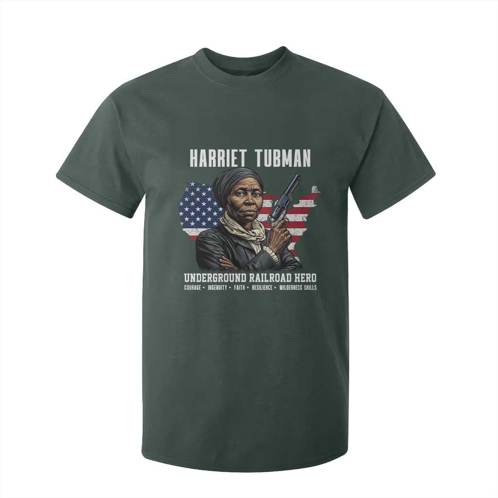 Harriet Tubman Patriotic T Shirt For Kid Female Empowerment History Gift