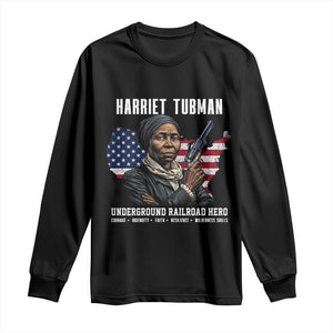 Harriet Tubman Patriotic Long Sleeve Shirt Female Empowerment History Gift