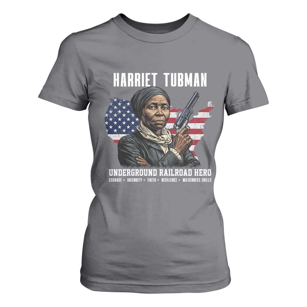 Harriet Tubman Patriotic T Shirt For Women Female Empowerment History Gift