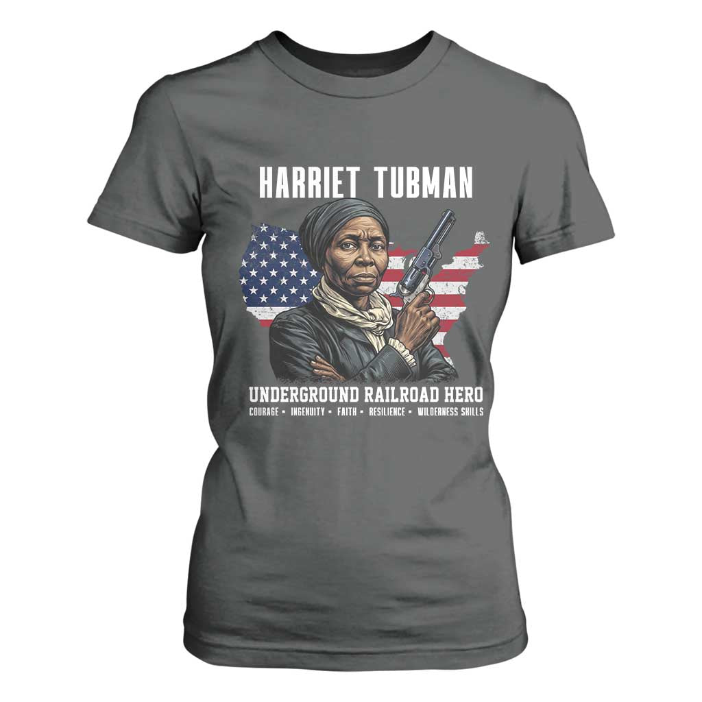 Harriet Tubman Patriotic T Shirt For Women Female Empowerment History Gift