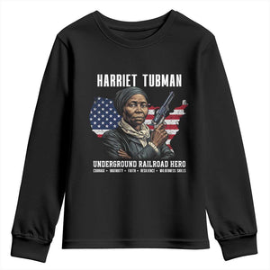 Harriet Tubman Patriotic Youth Sweatshirt Female Empowerment History Gift