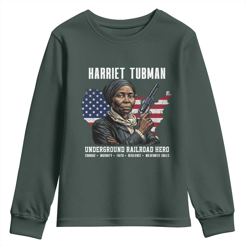 Harriet Tubman Patriotic Youth Sweatshirt Female Empowerment History Gift