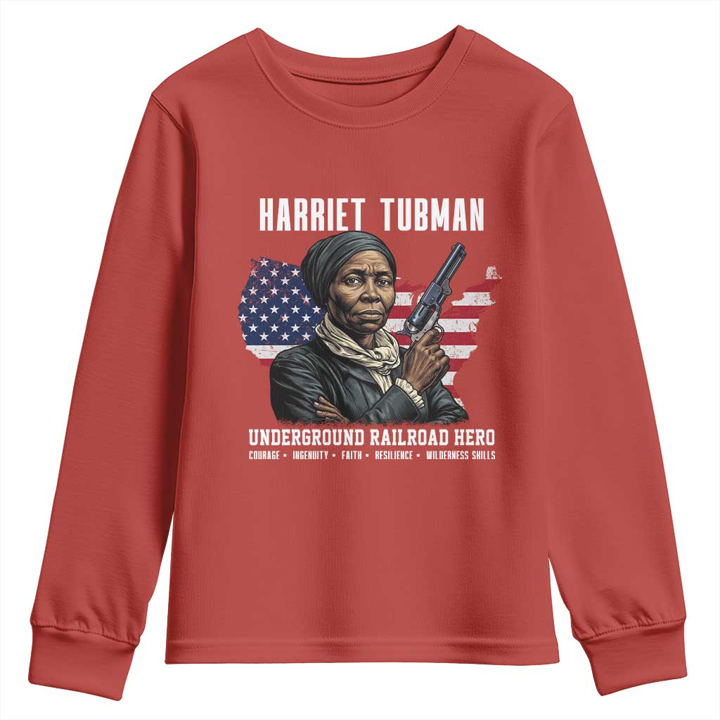 Harriet Tubman Patriotic Youth Sweatshirt Female Empowerment History Gift