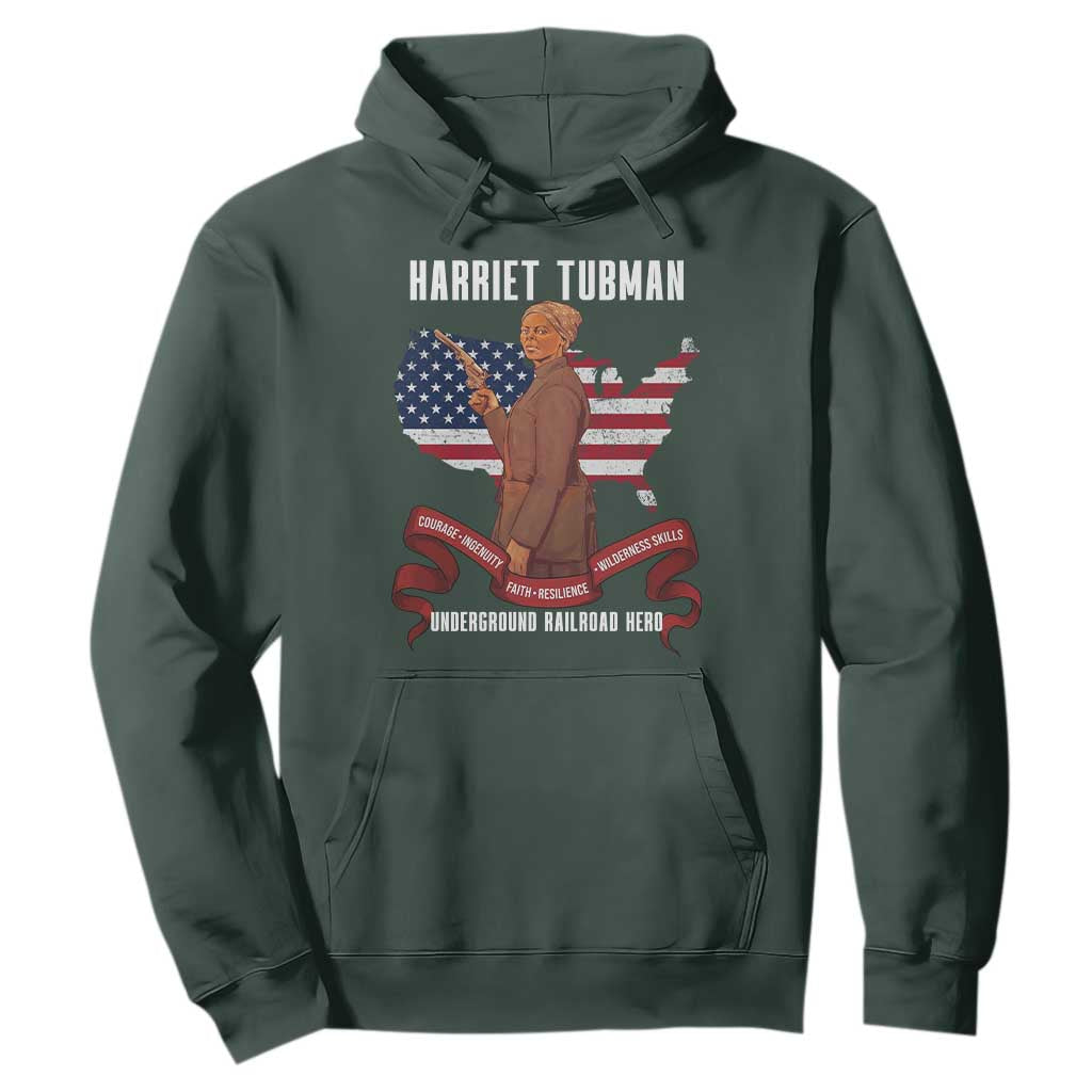 Harriet Tubman Patriotic Hoodie Strong Black Women Pride