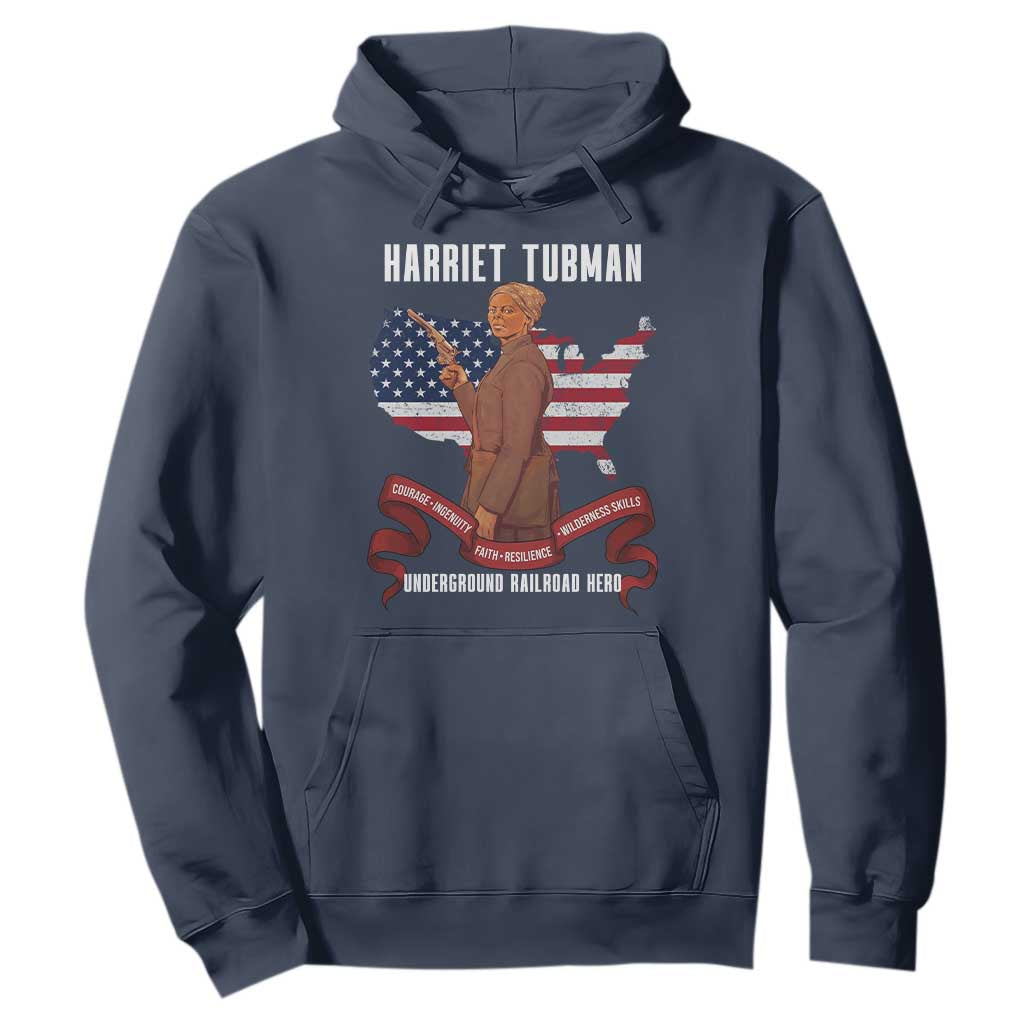 Harriet Tubman Patriotic Hoodie Strong Black Women Pride